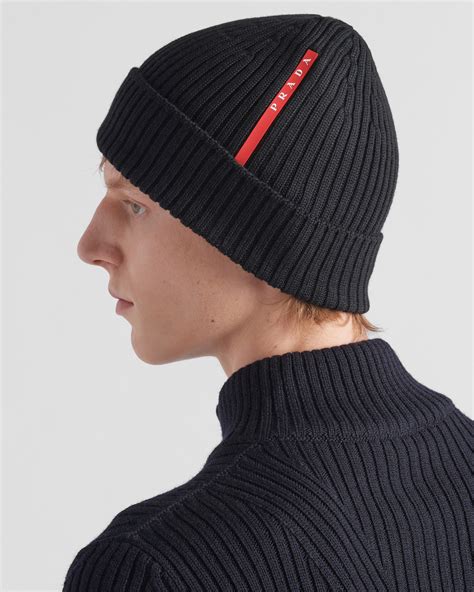 prada beanie black